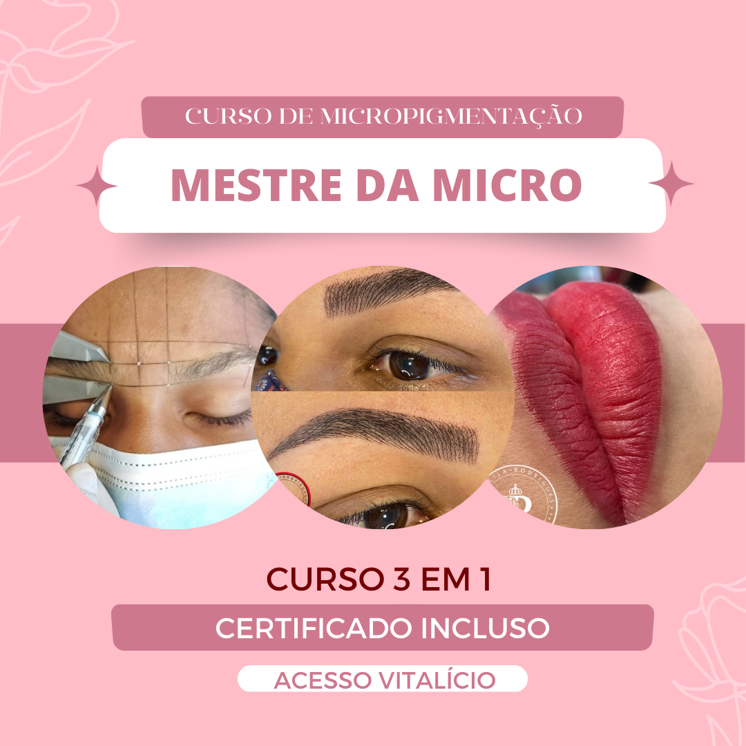 Curso Mestre da Micropigmentação 2.0 - banner oficial